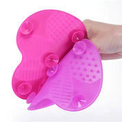 Foundation Makeup Brush Cleaner Pad Scrubbe Board