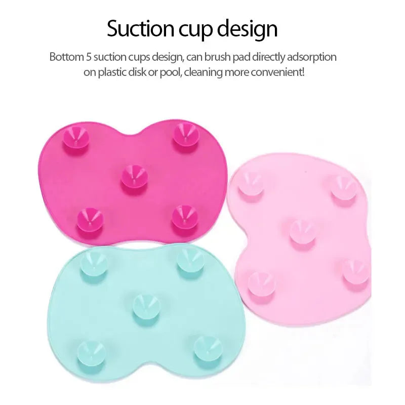 Foundation Makeup Brush Cleaner Pad Scrubbe Board