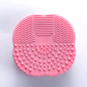 Foundation Makeup Brush Cleaner Pad Scrubbe Board