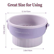 Silicone Washing Bowl with Brushes Scrubber Foldable