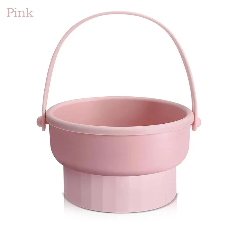 Silicone Washing Bowl with Brushes Scrubber Foldable