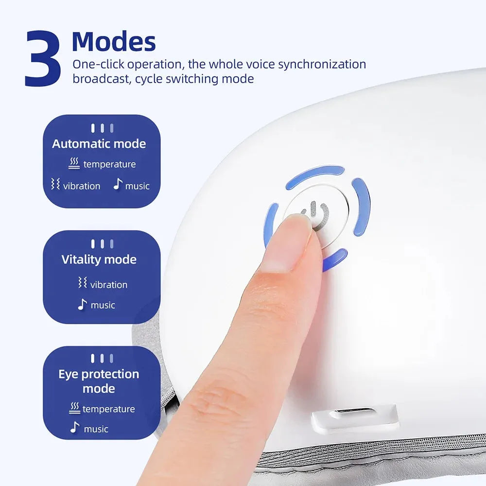 Air Pressure Vibration Eye Massager Relieves Eye Fatigue