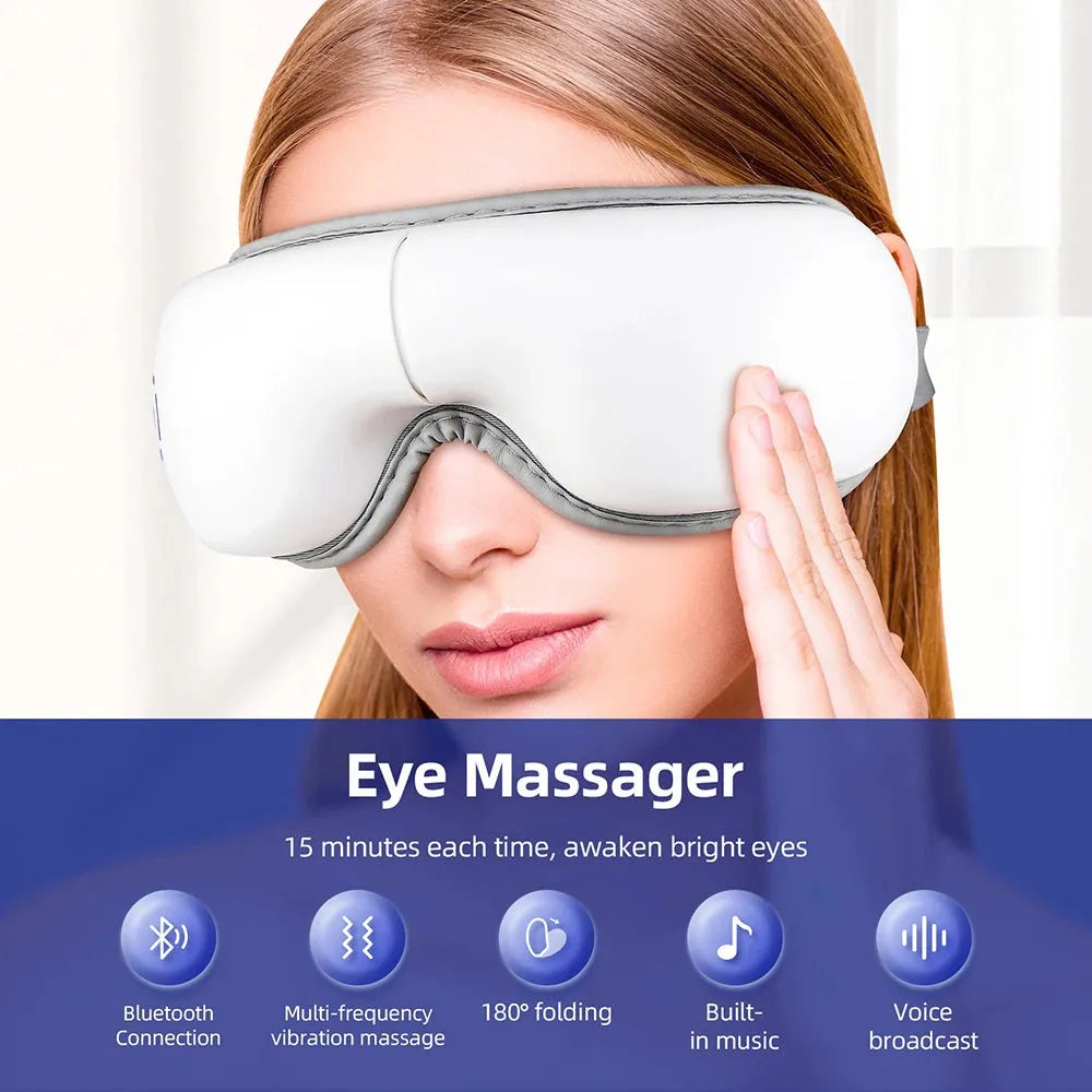 Air Pressure Vibration Eye Massager Relieves Eye Fatigue