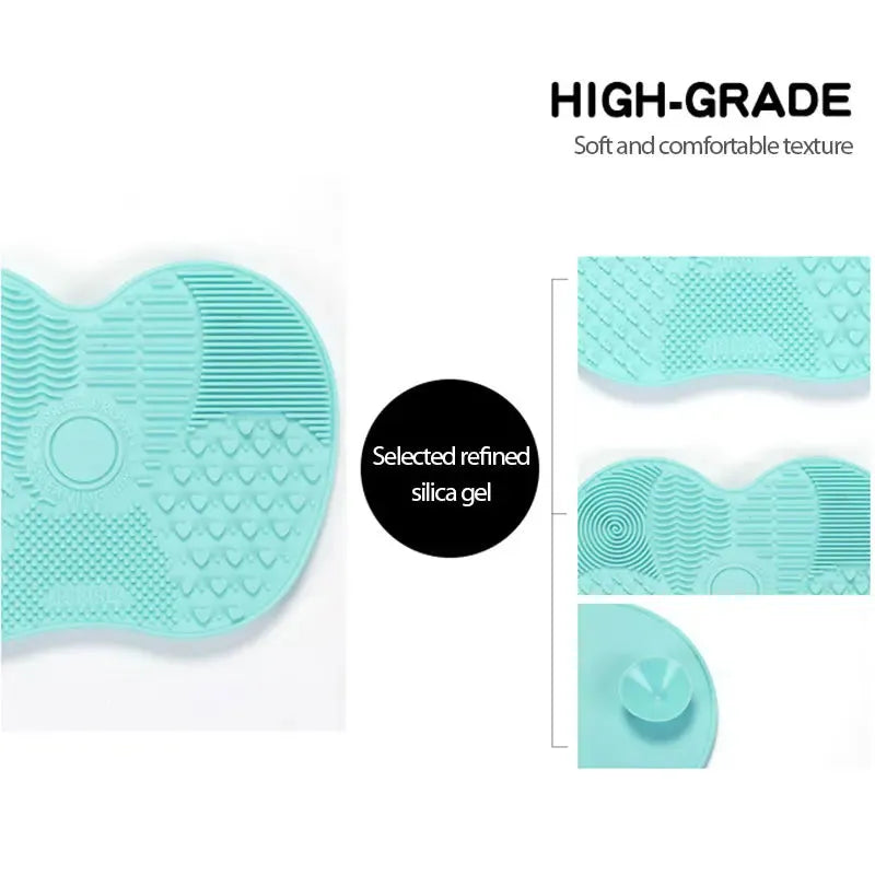 Foundation Makeup Brush Cleaner Pad Scrubbe Board