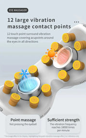 Rechargeable Relaxation Eye Care Device with Bluetooth