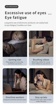 Rechargeable Relaxation Eye Care Device with Bluetooth