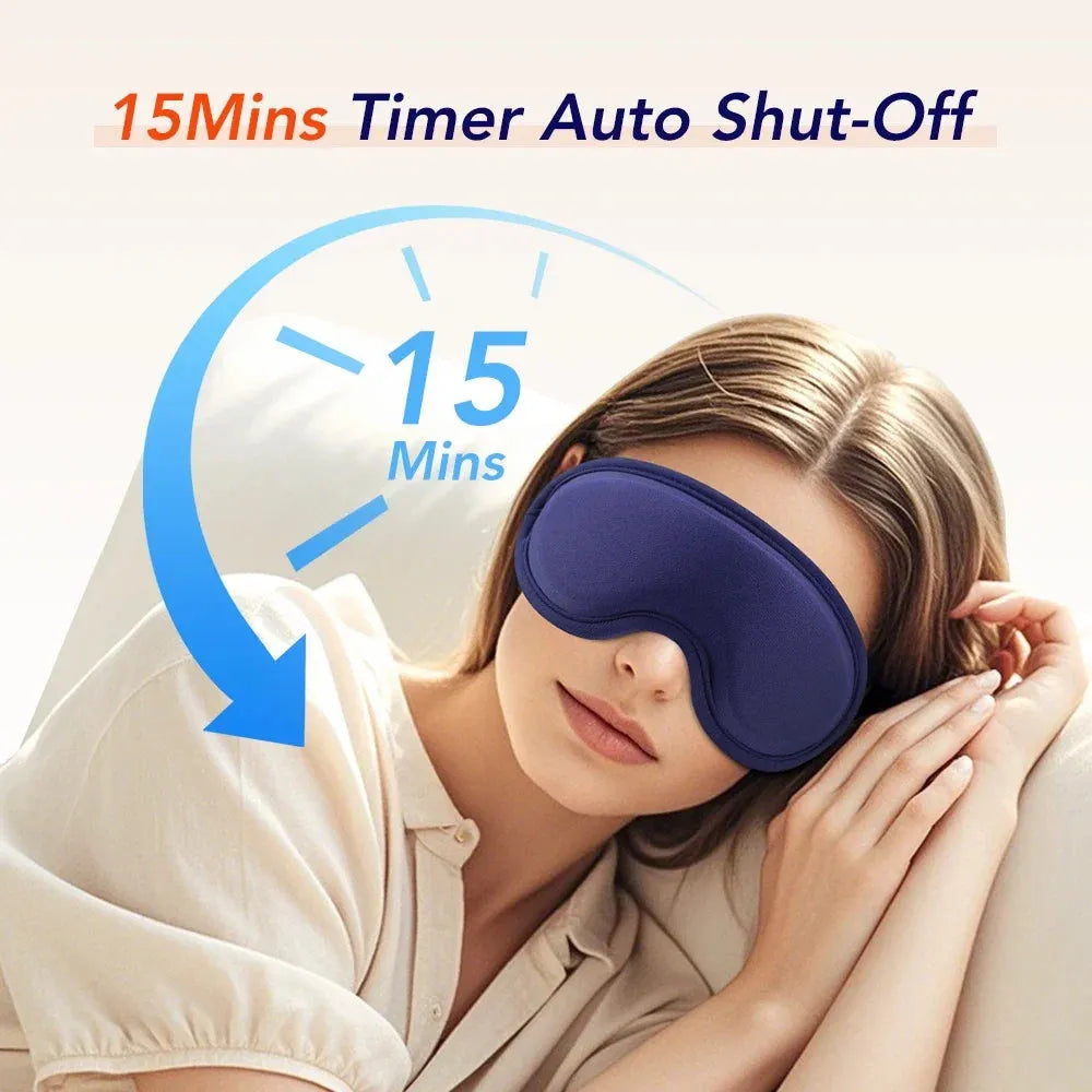 Heated Eye Massager Steam Mask 3D Vibration Hot Compress