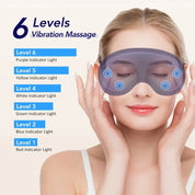 Heated Eye Massager Steam Mask 3D Vibration Hot Compress