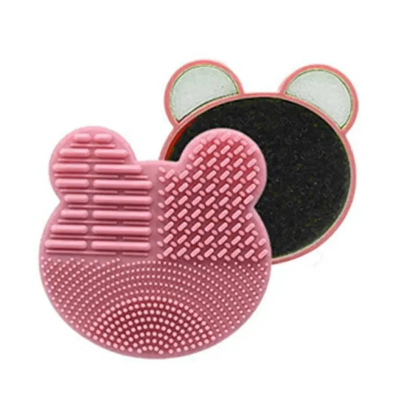 Foundation Makeup Brush Cleaner Pad Scrubbe Board