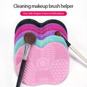 Foundation Makeup Brush Cleaner Pad Scrubbe Board
