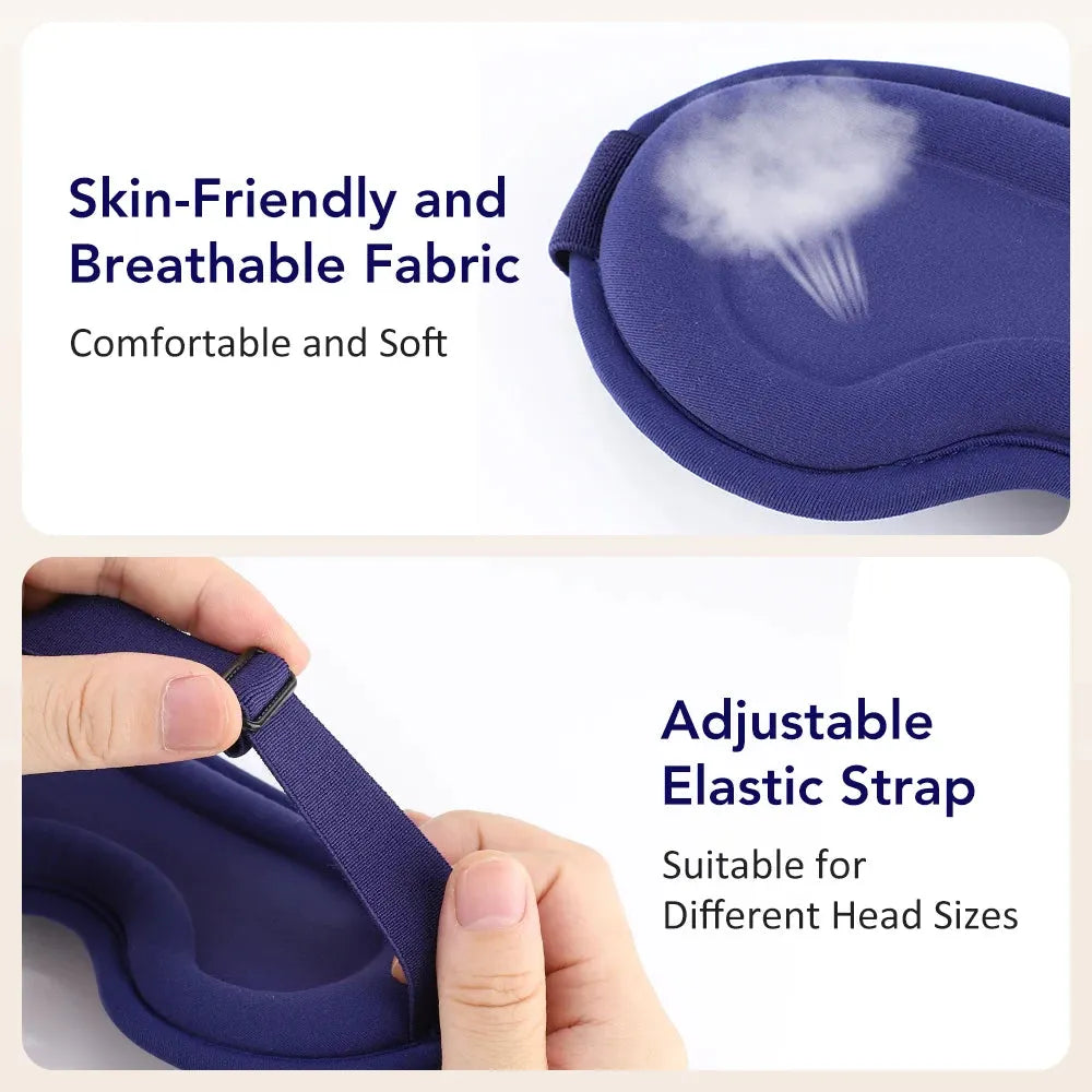 Heated Eye Massager Steam Mask 3D Vibration Hot Compress