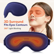 Heated Eye Massager Steam Mask 3D Vibration Hot Compress