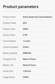 Camera Ear Wax Cleaner Camera for Ears Nose