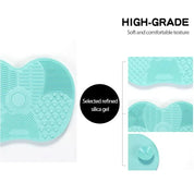 Foundation Makeup Brush Cleaner Pad Scrubbe Board