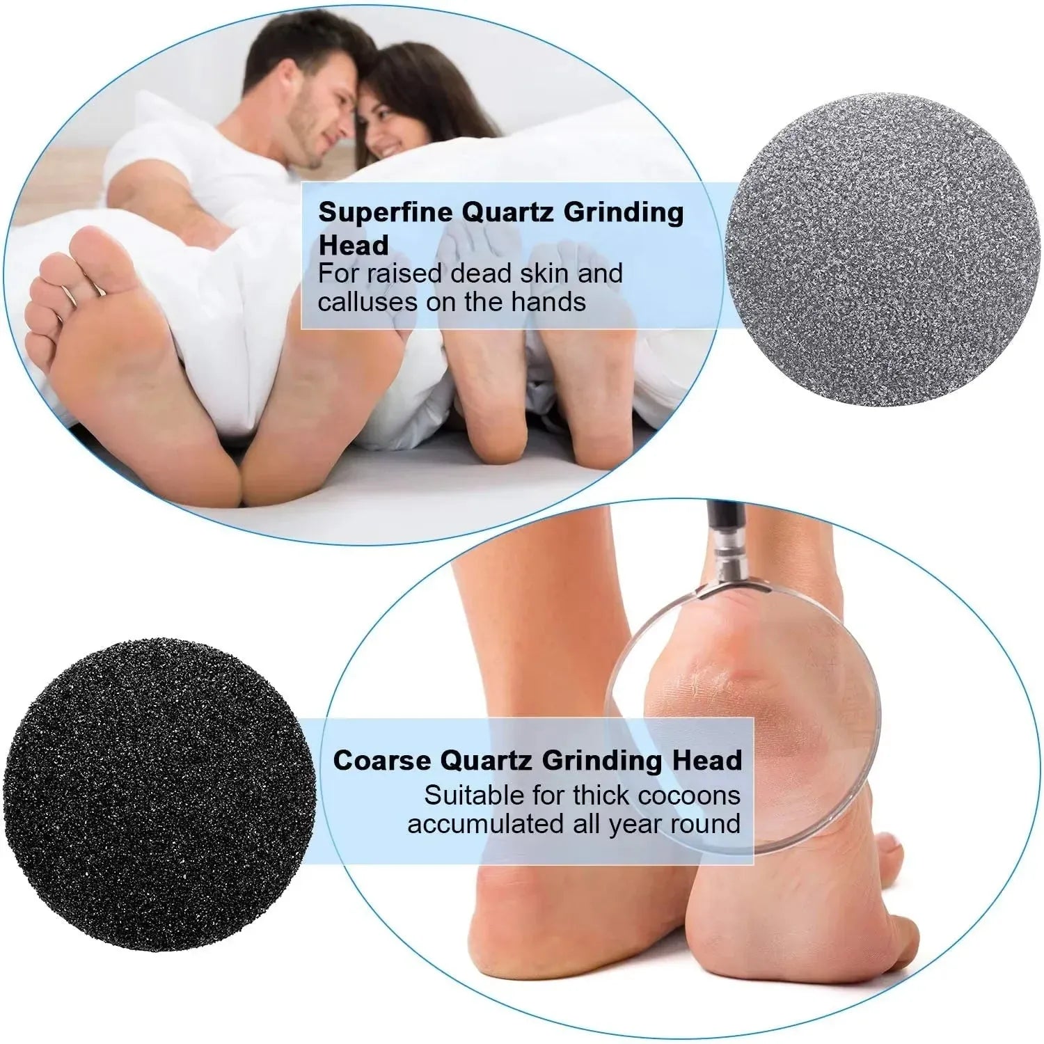 Rechargeable Foot Files Clean Machine Feet Care Tools