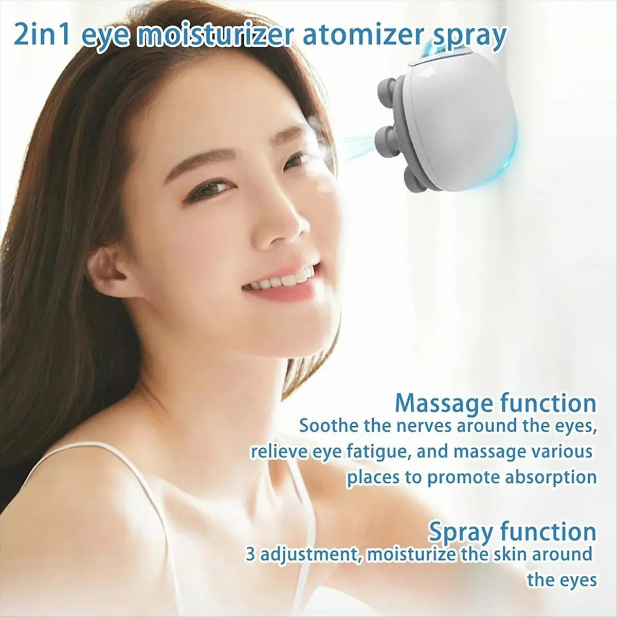 Mini Eye Massager Moist Atomizer 2 in 1 6 Massage