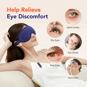 Heated Eye Massager Steam Mask 3D Vibration Hot Compress