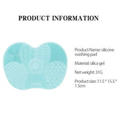 Foundation Makeup Brush Cleaner Pad Scrubbe Board