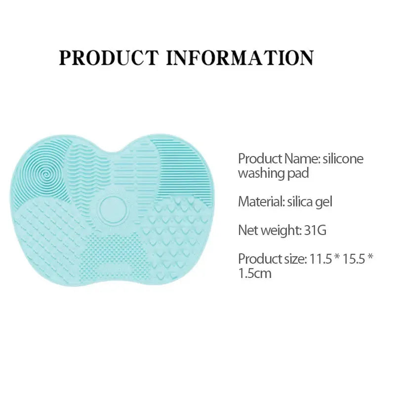 Foundation Makeup Brush Cleaner Pad Scrubbe Board