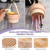 Silicone Washing Bowl with Brushes Scrubber Foldable